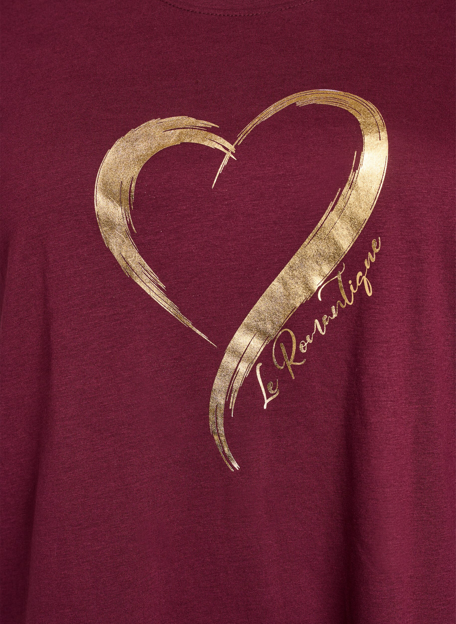 Zizzi FLASH - T-shirt med tryck, R&ouml;d, Packshot image number 2