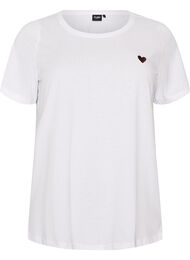 T-shirt med tryck, Vit