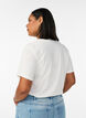 T-shirt i bomull med tryck, Vit, Model image number 2
