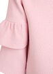 Jacka i boucl&eacute; med volangdetaljer, Rosa, Packshot image number 4