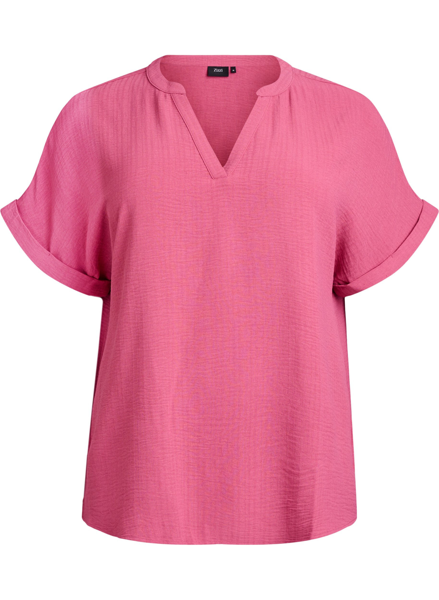 ZizziL&ouml;s blus med korta &auml;rmar, R&ouml;d, Packshot image number 0