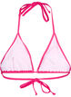 Enfärgad triangel-bikinitopp, Rosa, Packshot image number 1