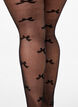  Tights i 30 denier med rosettmönster, Black, Model image number 2