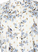 Lång skjorta med blommigt mönster, White Flower/Gold, Packshot image number 2