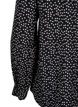 FLASH - Skjorta med prickar, Black White Dot, Packshot image number 3