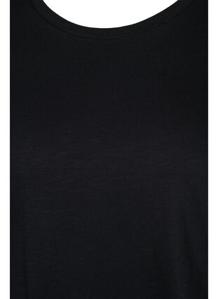 2-pack t-shirt i bomull, Black/B White, Packshot image number 2