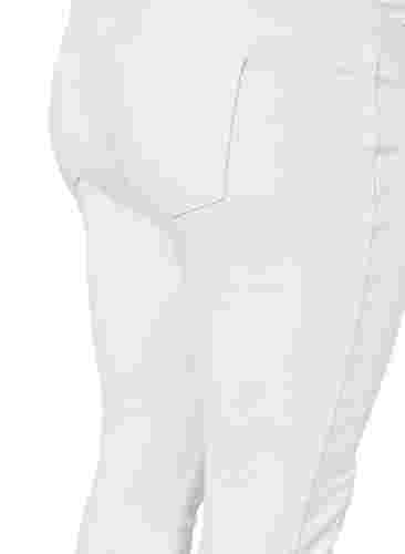 Gravidjeggings i bomull , White, Packshot image number 3