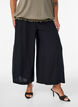 Culottes i viskos med h&ouml;g midja och vida ben, Svart, Model image number 2