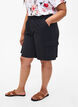Shorts med hög midja och cargo-fickor, Black, Model image number 2