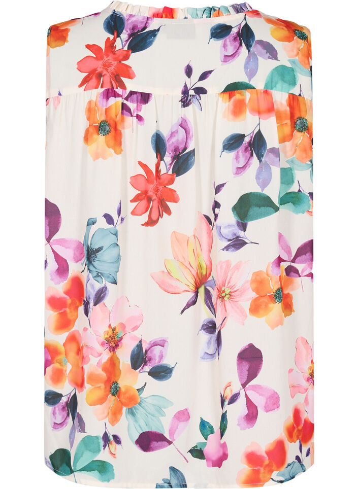 Blommig topp med knytband, Buttercream Flower, Packshot image number 1