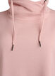Kort sweatshirtkl&auml;nning med h&ouml;g krage och fickor, Rosa, Packshot image number 2