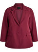 Klassisk blazer med kn&auml;ppning, R&ouml;d, Packshot image number 0