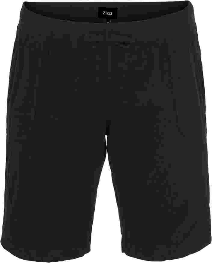 Bekväma shorts, Black, Packshot image number 0