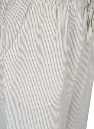 Croppade byxor med ränder, White Stripe, Packshot image number 2