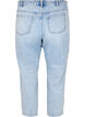 Ankellånga Vera jeans med nitar, Light blue denim, Packshot image number 1