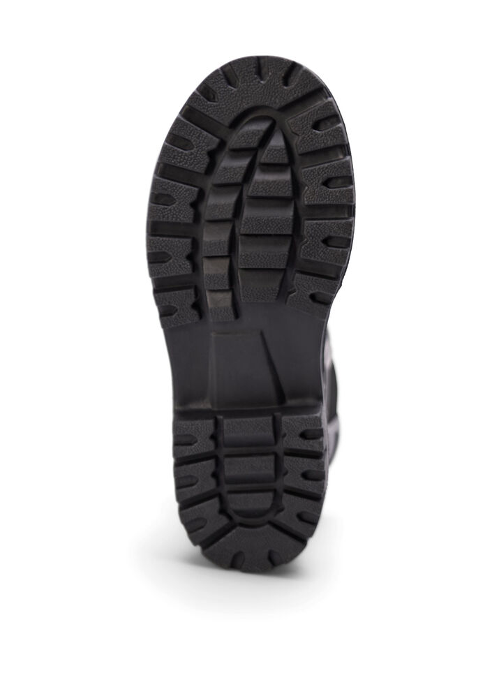 Korta breda gummistövlar med tryck, B. Teal Flower AOP, Packshot image number 5