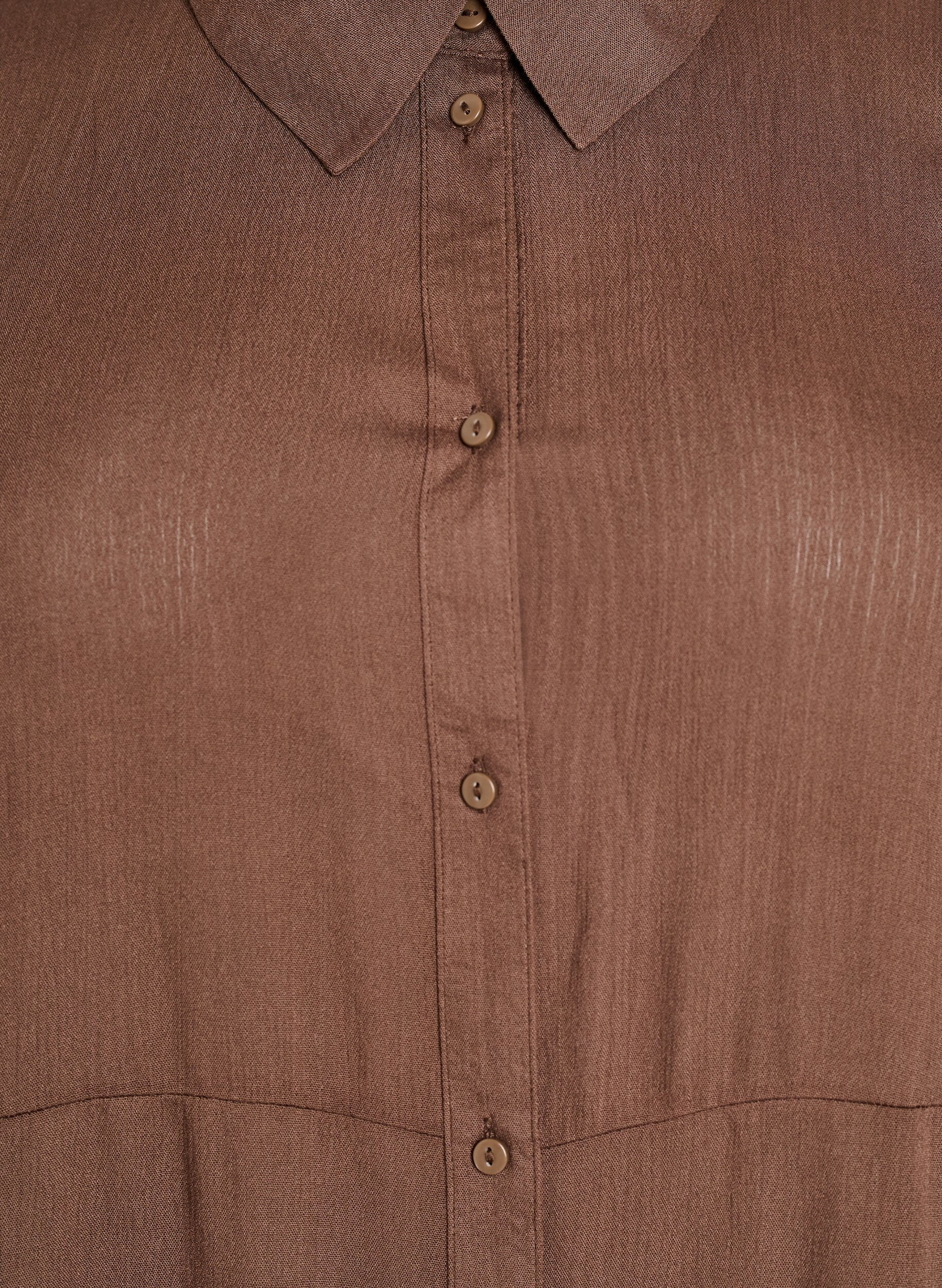 ZizziMidikl&auml;nning i skjortmodell med korta &auml;rmar, Gr&ouml;n, Packshot image number 2