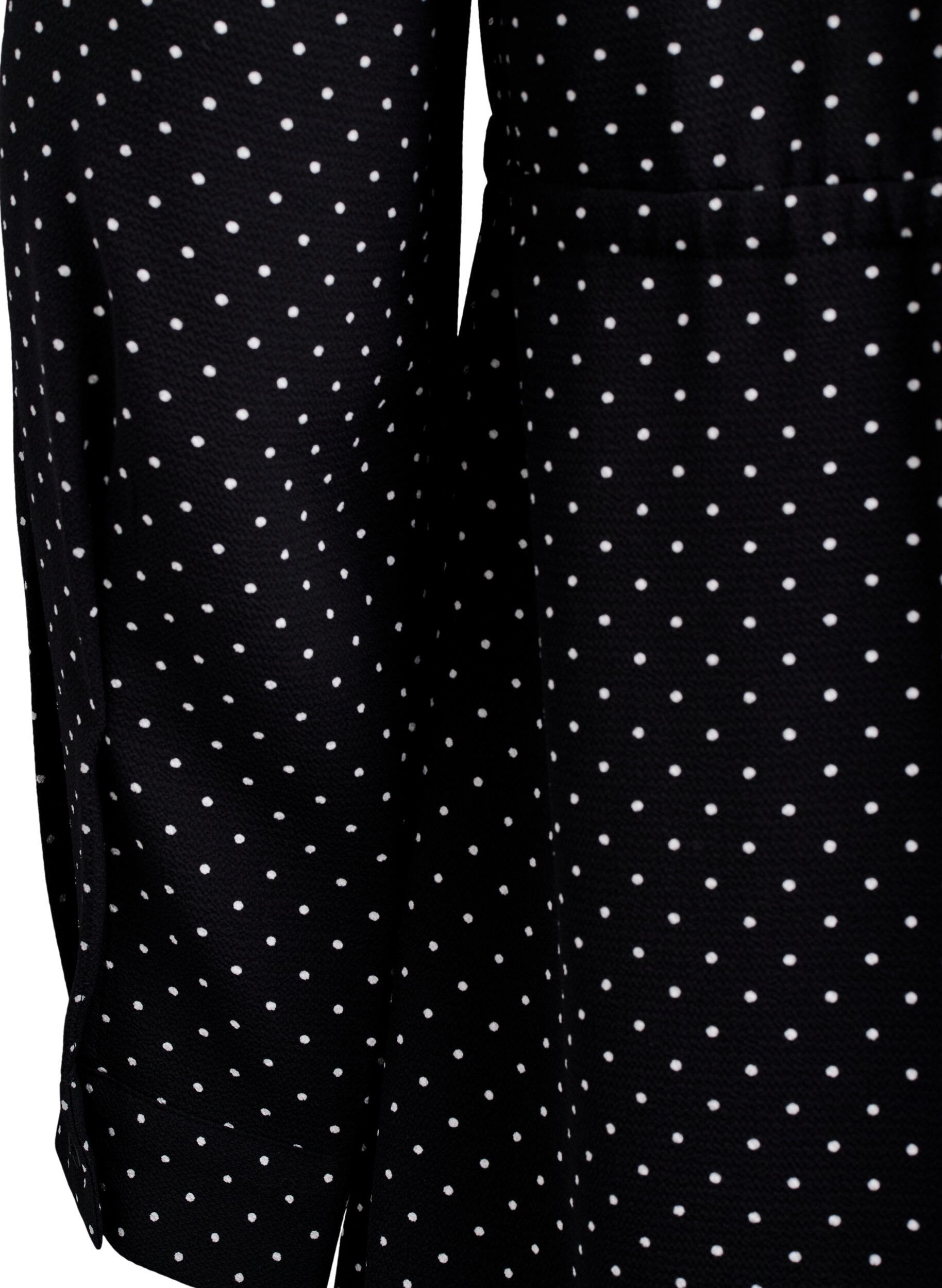 Zizzi Kn&auml;l&aring;ng kl&auml;nning med knytsk&auml;rp, Svart, Packshot image number 3