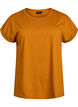 Kort&auml;rmad t-shirt i bomullsblandning, Orange, Packshot image number 0