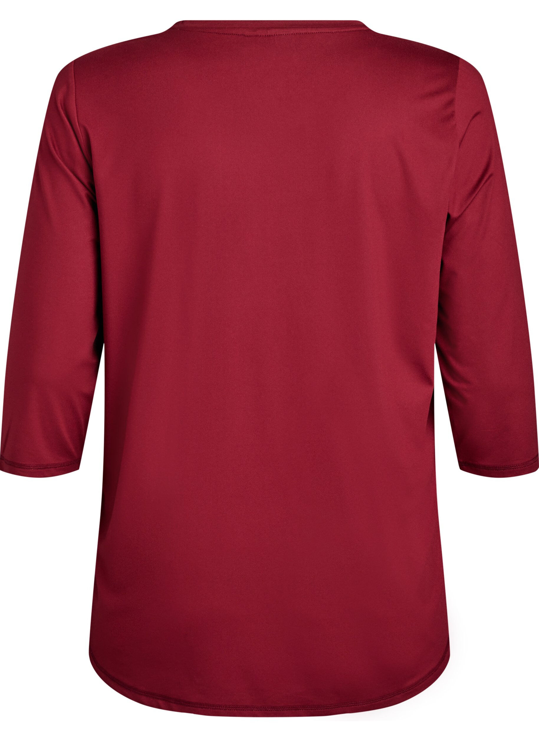 ZizziTr&auml;ningstr&ouml;ja med 3/4 &auml;rmar, R&ouml;d, Packshot image number 1