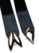 Elastiskt midjebälte med guldfärgat spänne, Black w. Gold Buckle, Packshot image number 2