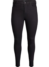 Amy jeans med h&ouml;g midja och supersmal passform, Svart