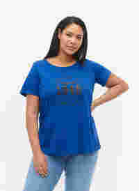 T-shirt i bomull med tryck, Surf the web MADE, Model