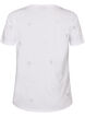 T-shirt i ekologisk bomull med hj&auml;rtan, Vit, Packshot image number 1