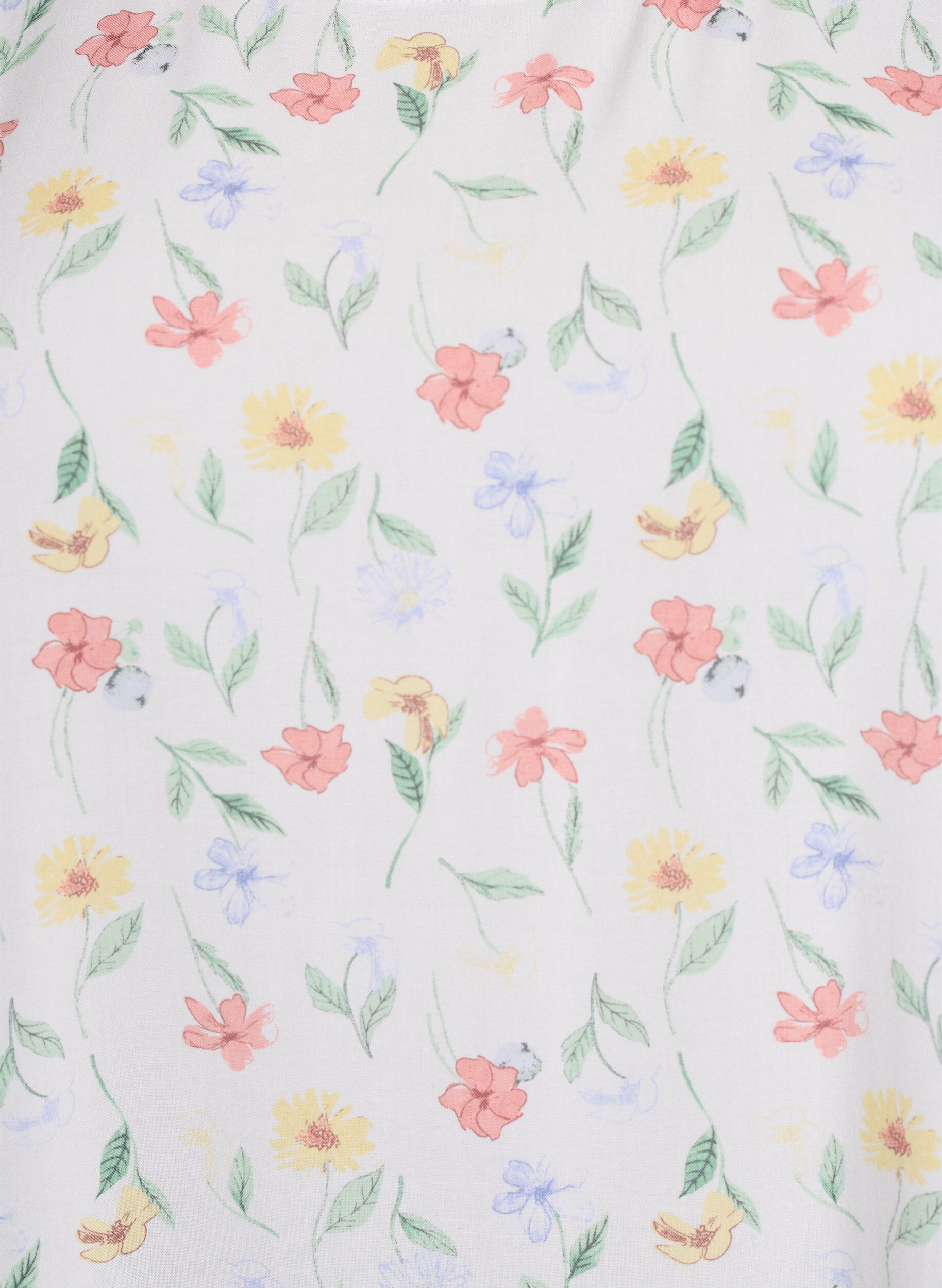 Zizzi Kl&auml;nning i viskos med sk&auml;rning, Vit, Packshot image number 2