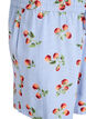 Shorts i bomull med tomatm&ouml;nster och h&ouml;g midja, Bl&aring;, Packshot image number 2