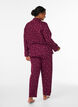 Pyjamasbyxor i bomull med h&ouml;g midja, R&ouml;d, Model image number 1