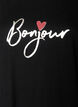 T-shirt med tryck, Svart, Packshot image number 2