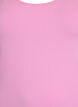 Solid f&auml;rg bas topp i bomull, Rosa, Packshot image number 2