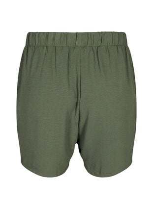 Shorts med fickor och resår i midjan, Thyme, Packshot image number 1