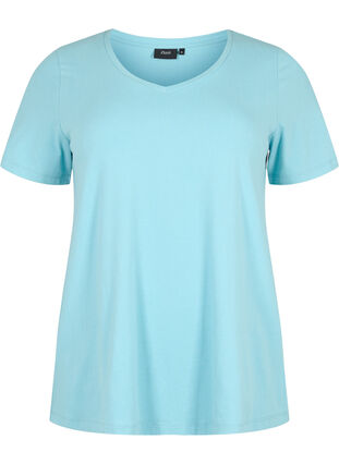 Enfärgad t-shirt i bomull, Reef Waters, Packshot image number 0