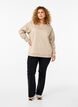 Sweatshirt med rund halsringning, Simply Taupe, Model image number 2