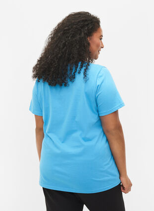 2-pack t-shirt i bomull, Bonnie Blue/Black, Model image number 1