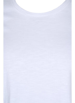 2-pack kortärmade t-shirtar i bomull, Bright White/Blush, Packshot image number 2
