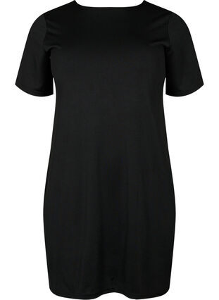 Vändbar klänning med stringdetalj, Black, Packshot image number 3