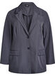 Blazer med fickor och slitsar, Gr&aring;, Packshot image number 0