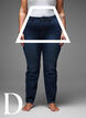Slim fit-jeans med normal midja, Dark Blue, Model image number 3