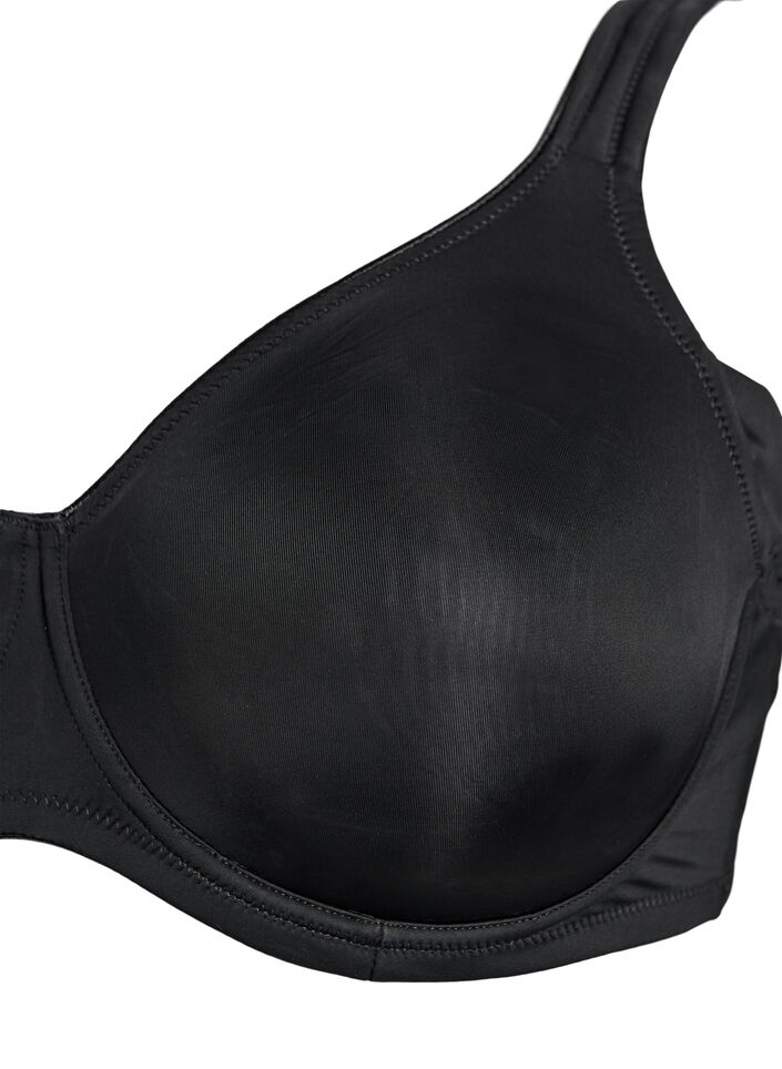 Komfort-bh med bygel och formgjutna kupor, Svart, Packshot image number 2