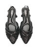 Glittrig slingback med rosett, Svart, Packshot image number 2