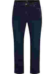 Gemma jeans med regular fit och hög midja, Dark blue, Packshot