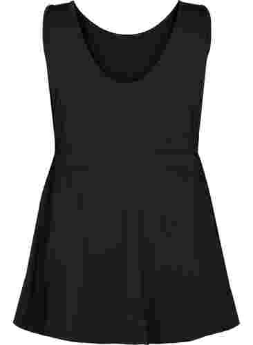 Padelklänning med innertights, Black, Packshot image number 1