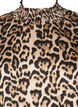 Leopardmönstrad blus med smock, Brun, Packshot image number 2