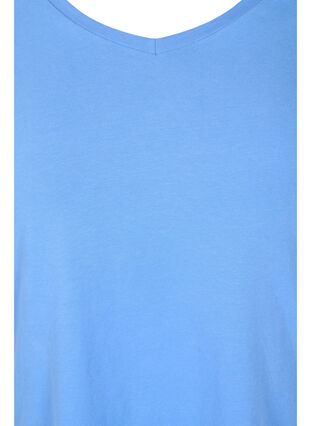 Enfärgad t-shirt i bomull, Ultramarine, Packshot image number 2