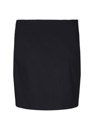 Kort kjol med slits, Black, Packshot image number 1