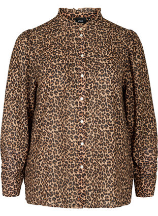 Skjorta med leopardmönster, Leo, Packshot image number 0