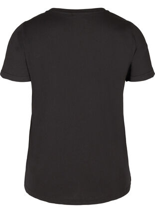 T-shirt i bomull med tryck, Black Embrace, Packshot image number 1